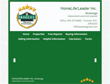 Tablet Screenshot of homelifeleader.com